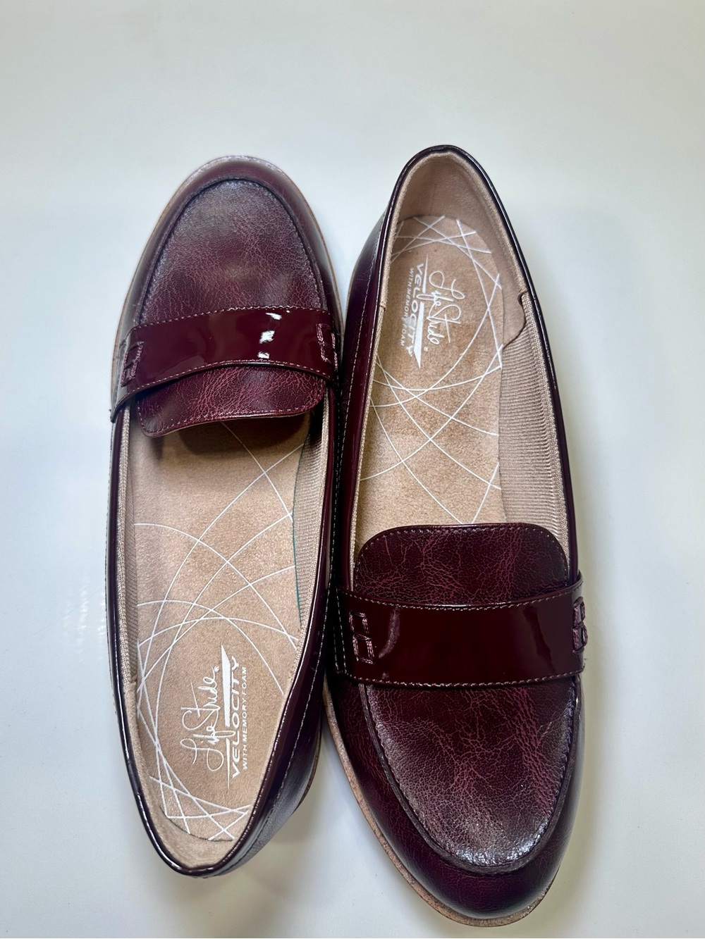 Dr. Scholl's Women's Burgundy Patent Leather Loafers